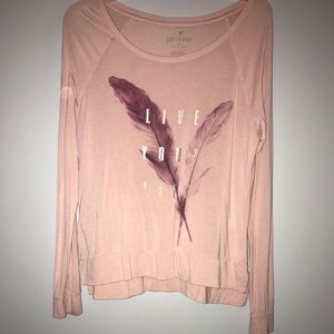 pink american eagle long sleeve